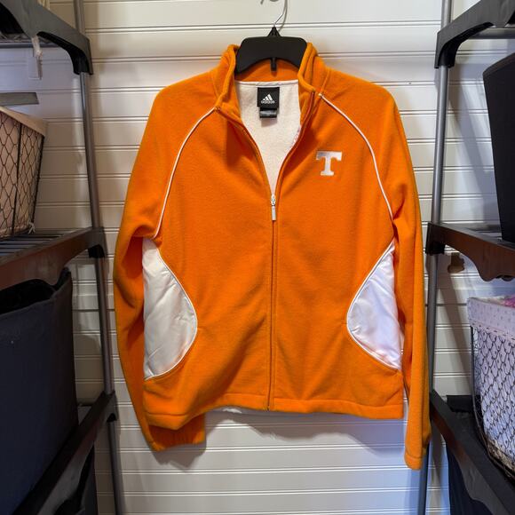 Adidas Tennessee Vols Zip Up Fleece & Nylon Jacket Size L - Picture 1 of 11